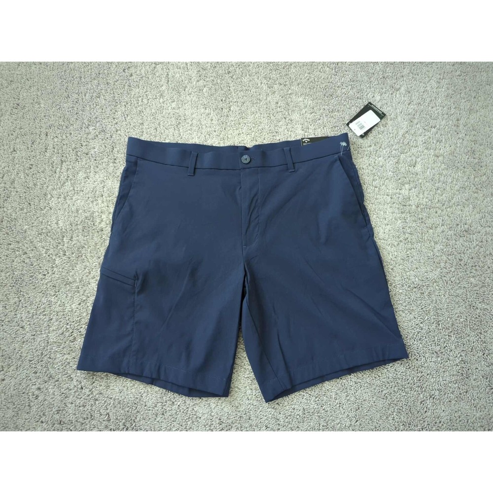 Callaway‎ Shorts Mens 38 Blue Inseam: 8.5" Opti Dri Stretch UPF 50 Golf NWT